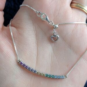 Pandora Rainbow Arc of Love Necklace